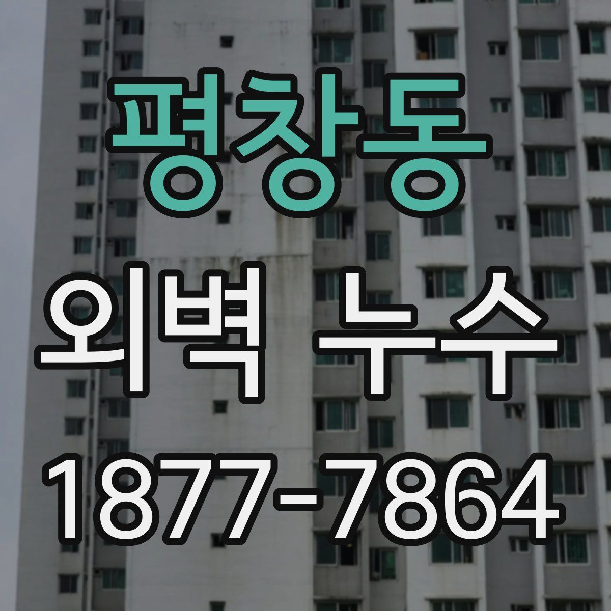 평창동 외벽 누수
