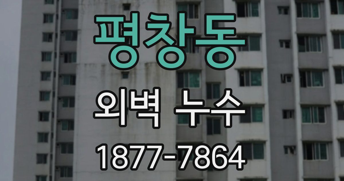 평창동 외벽 누수