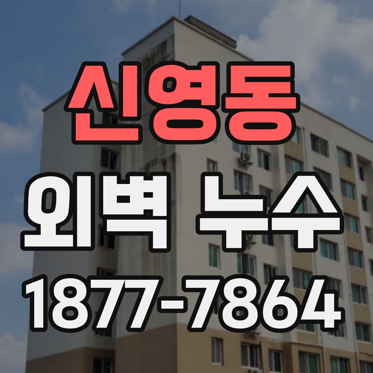신영동 외벽 누수
