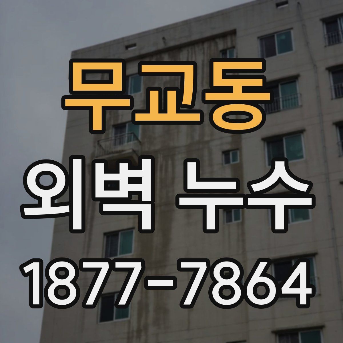 무교동 외벽 누수 원인별 보수 범위가 달라지는 이유