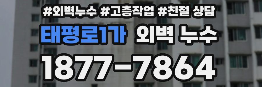 태평로1가 외벽 누수