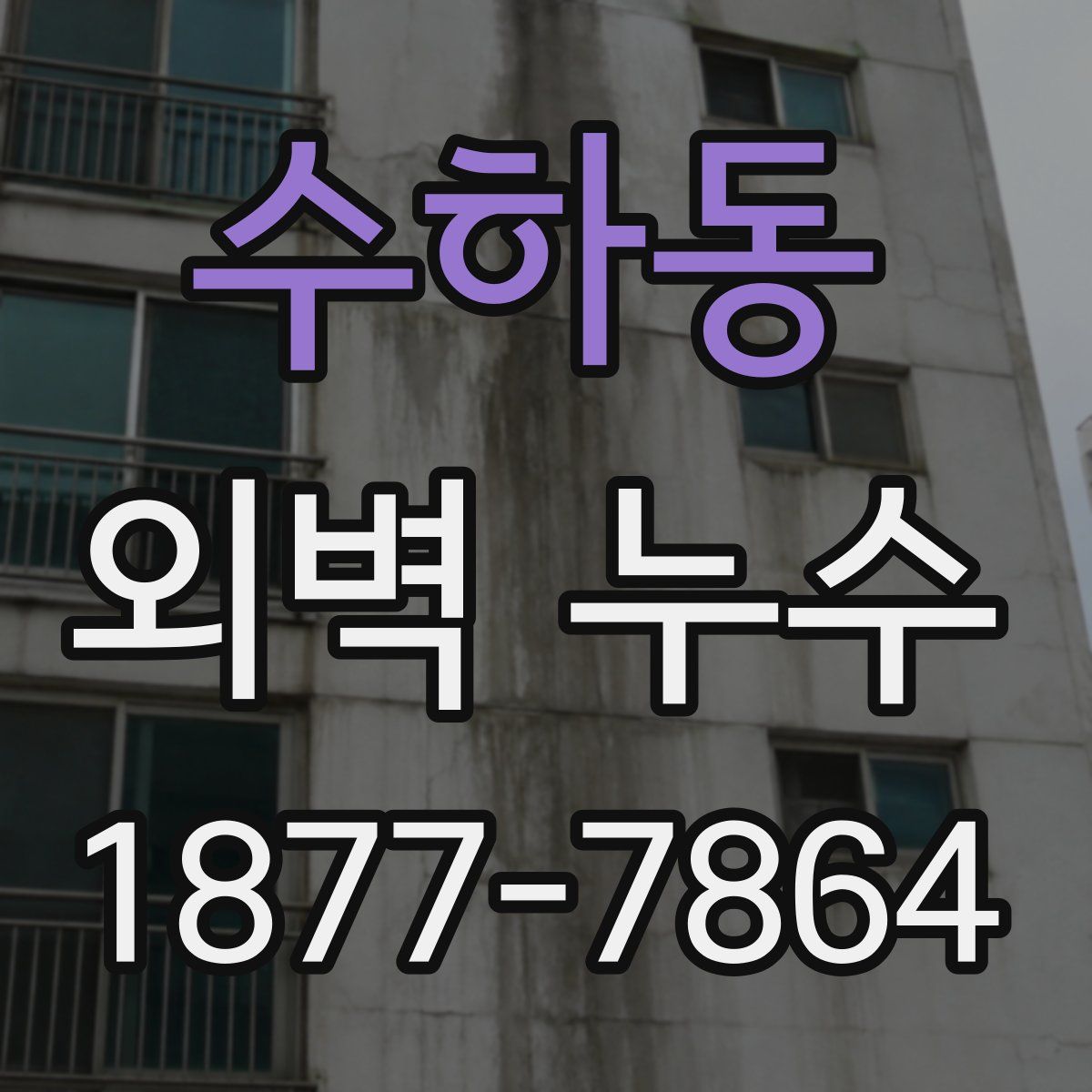 수하동 외벽 누수