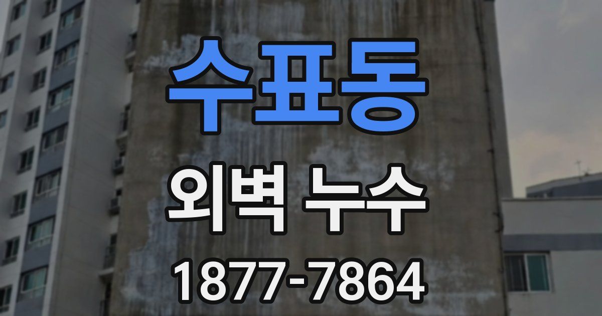 수표동 외벽 누수