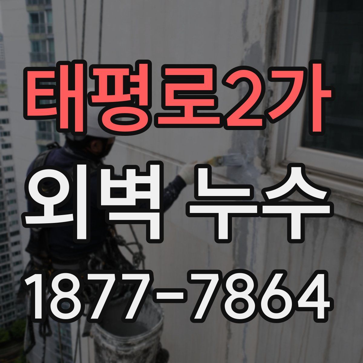 태평로2가 외벽 누수