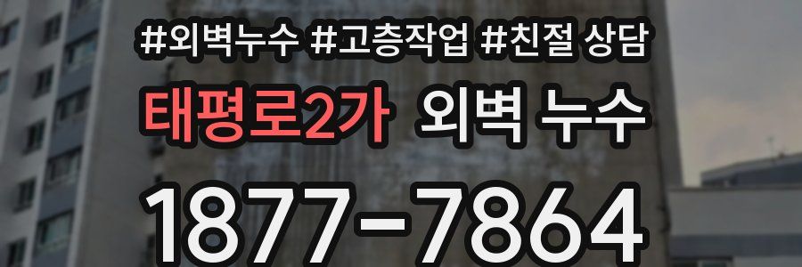 태평로2가 외벽 누수
