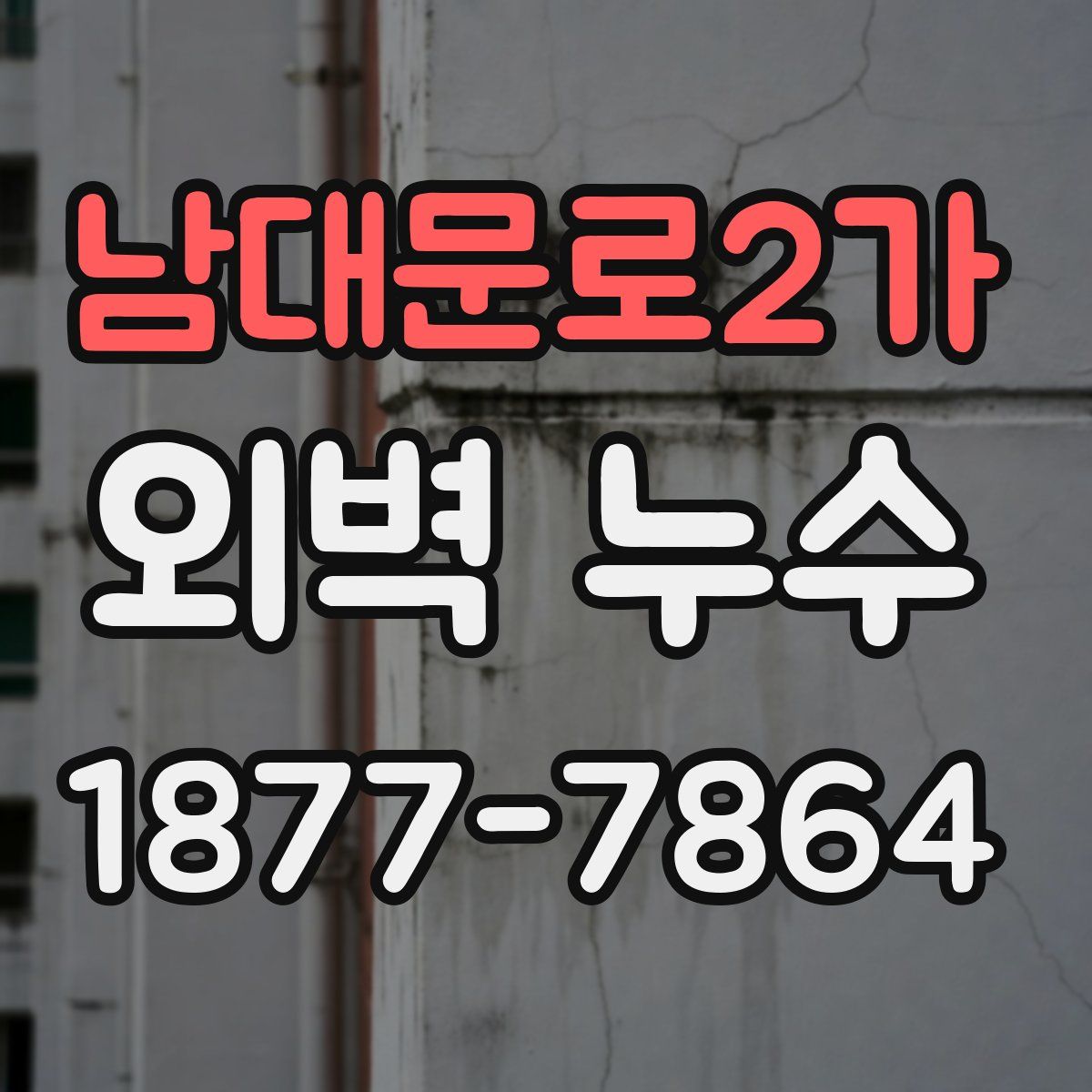 남대문로2가 외벽 누수
