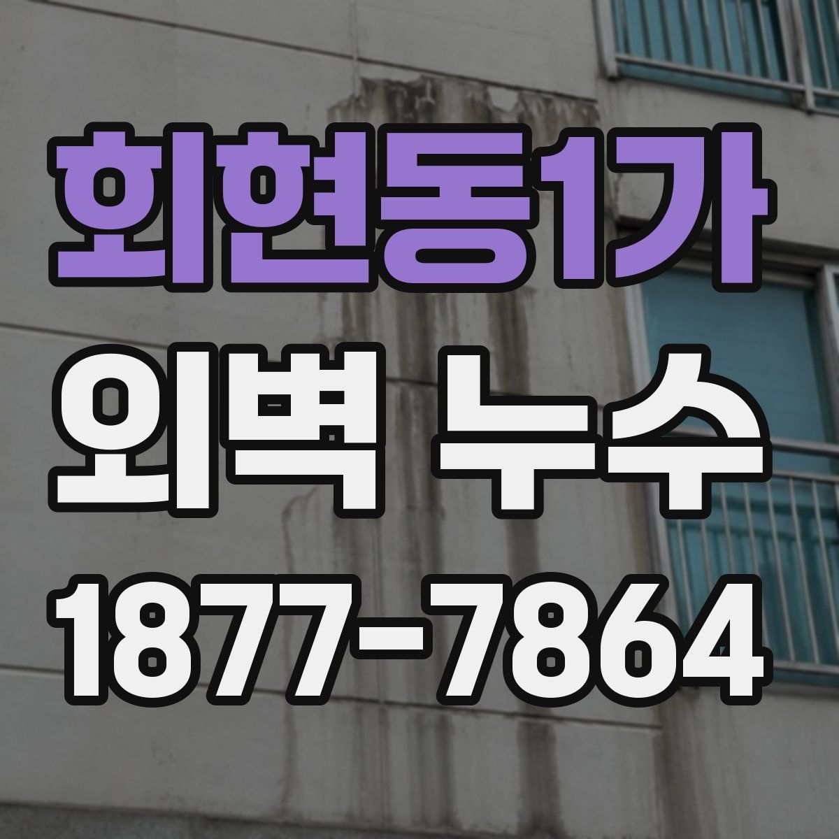 회현동1가 외벽 누수