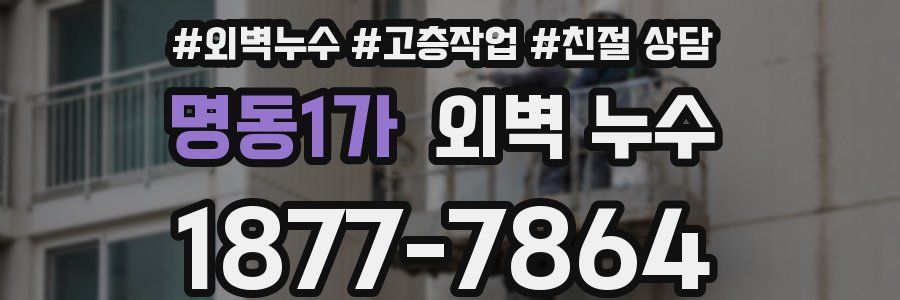 명동1가 외벽 누수
