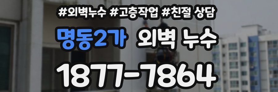 명동2가 외벽 누수
