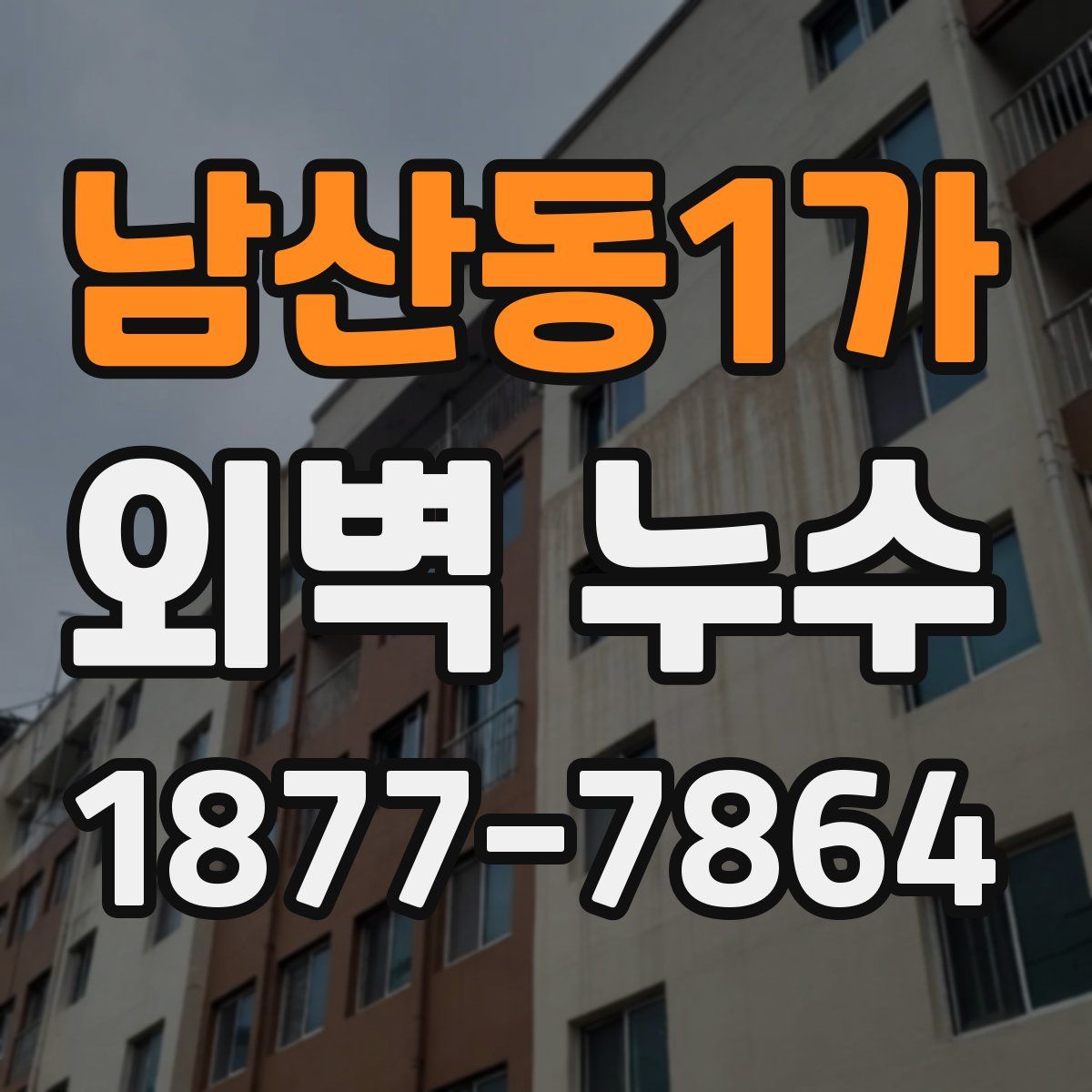 남산동1가 외벽 누수