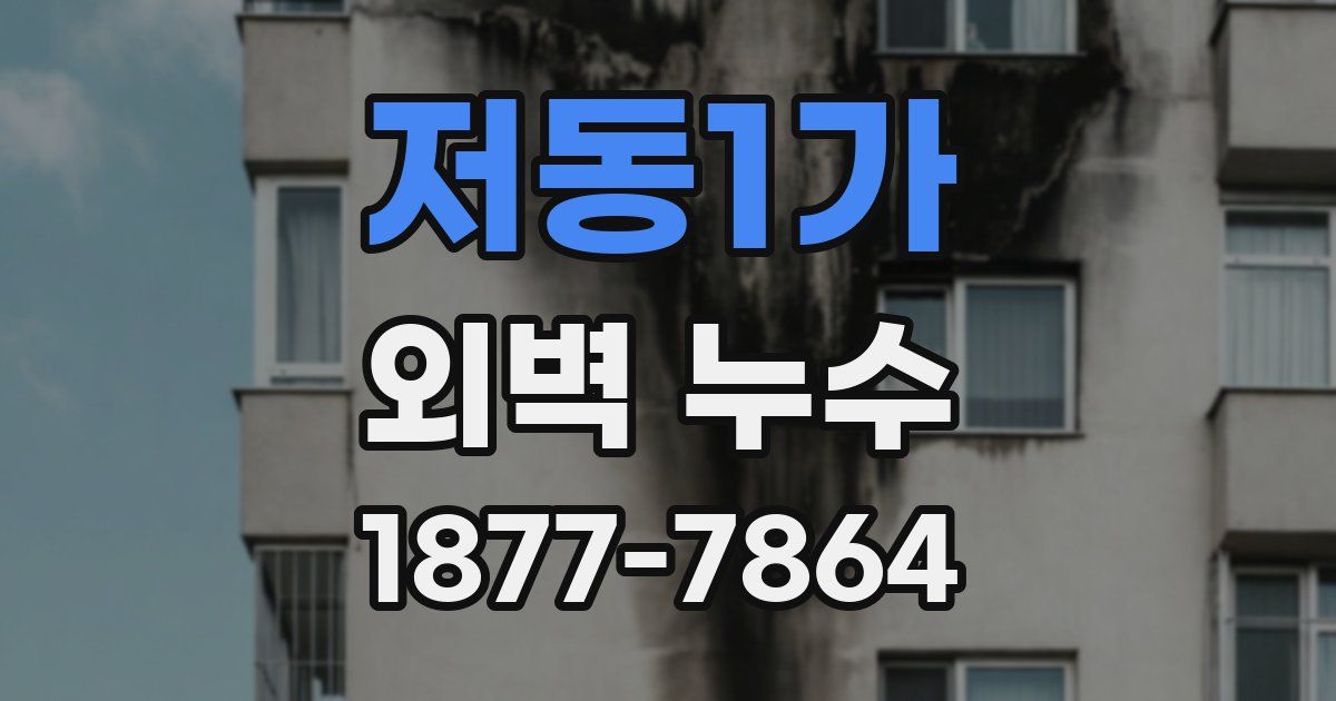 저동1가 외벽 누수