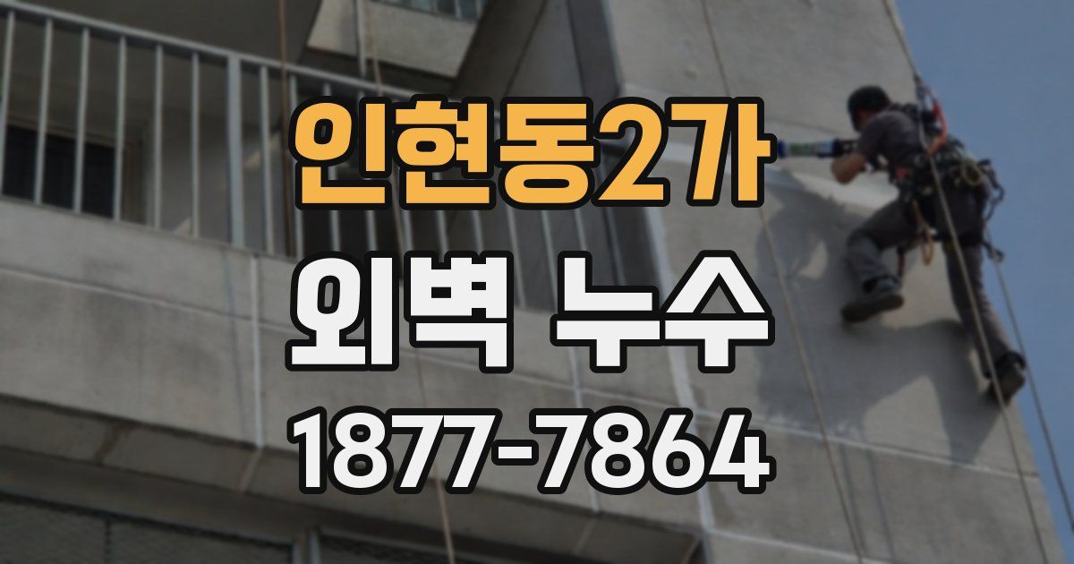 인현동2가 외벽 누수