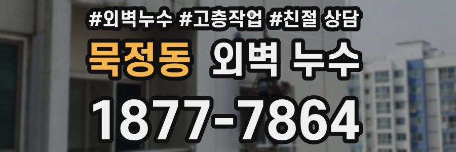 묵정동 외벽 누수