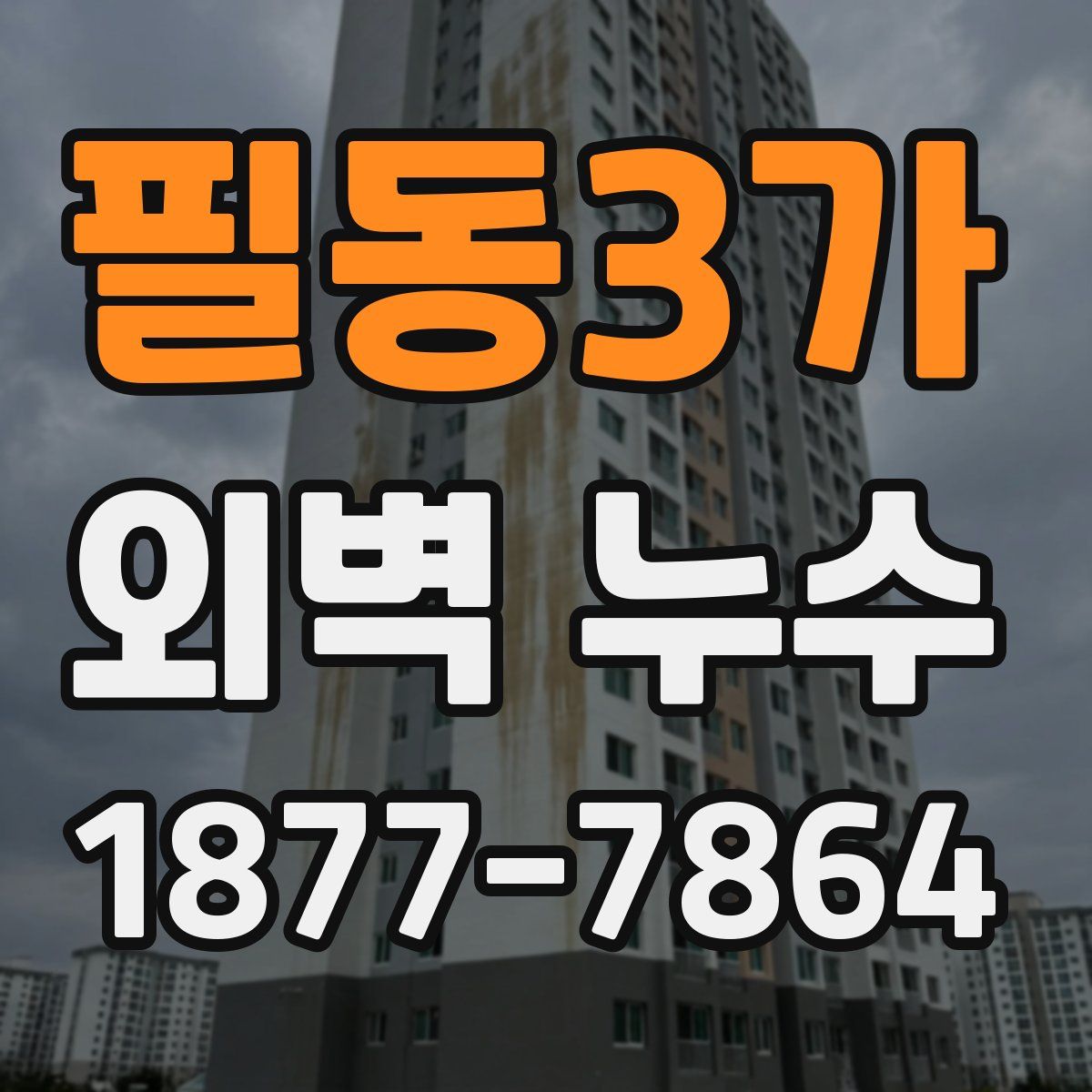 필동3가 외벽 누수