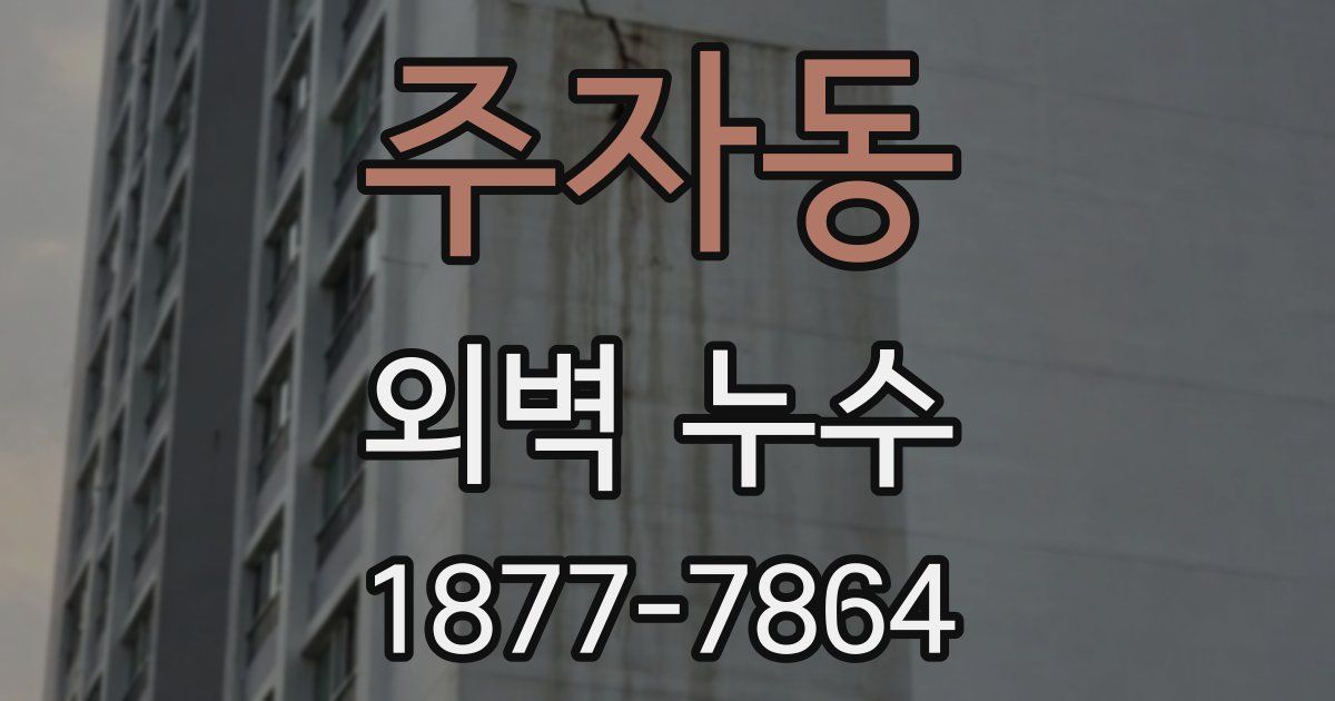 주자동 외벽 누수