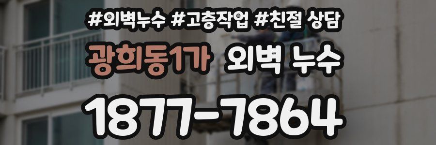 광희동1가 외벽 누수