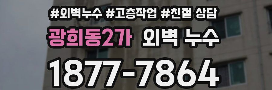 광희동2가 외벽 누수