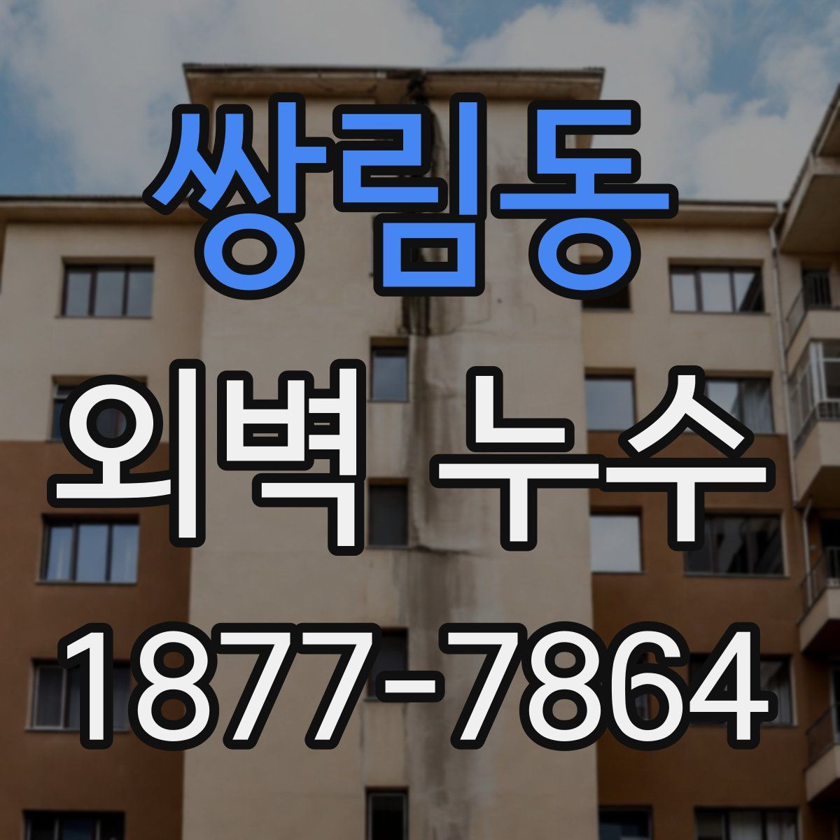 쌍림동 외벽 누수