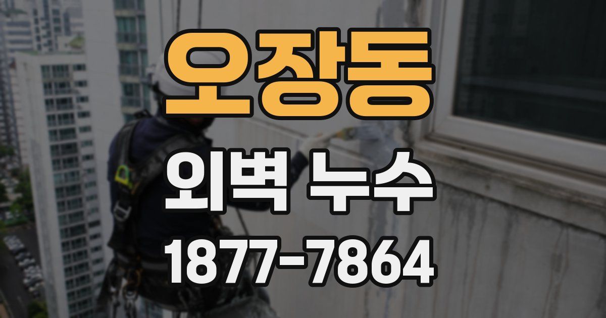 오장동 외벽 누수