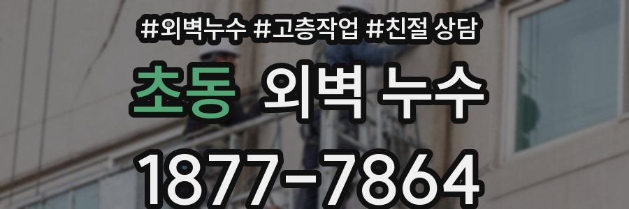 초동 외벽 누수