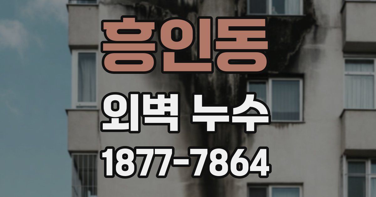 흥인동 외벽 누수