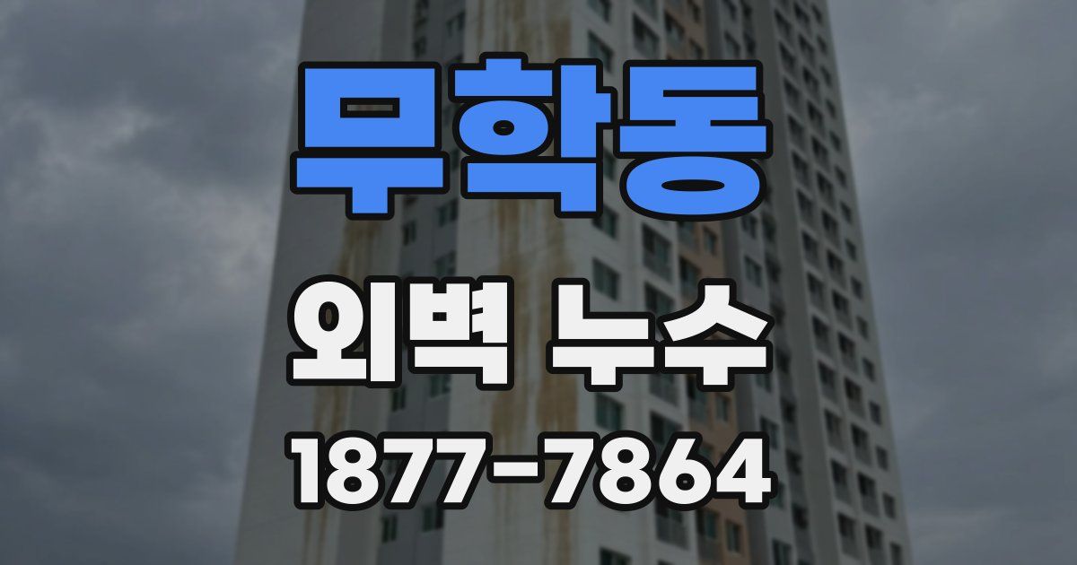 무학동 외벽 누수