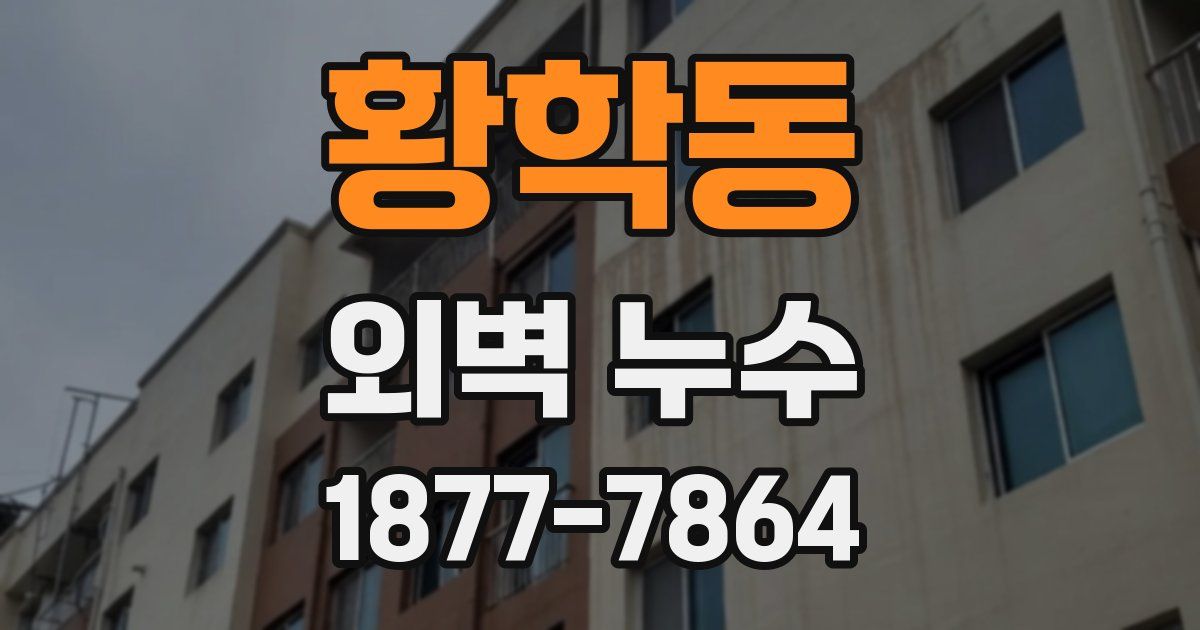 황학동 외벽 누수