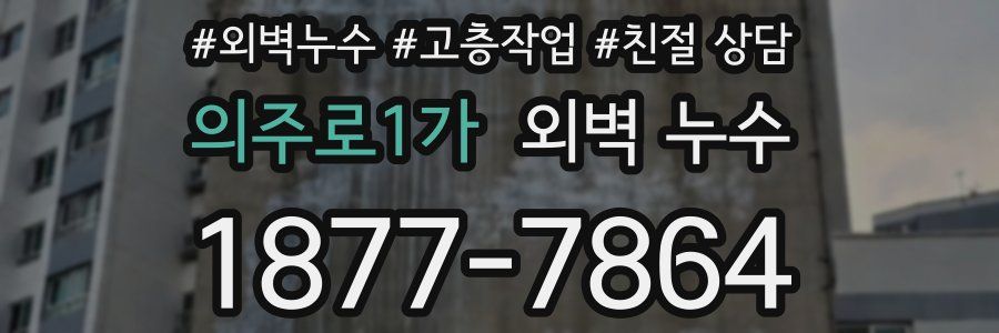 의주로1가 외벽 누수