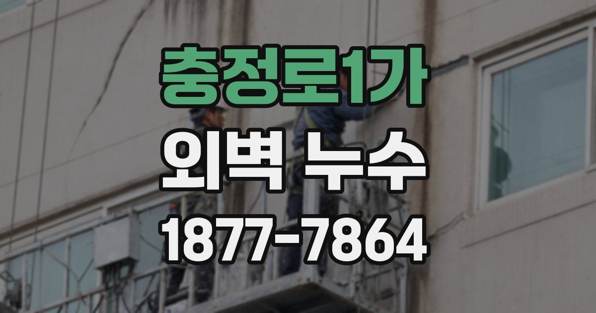 충정로1가 외벽 누수