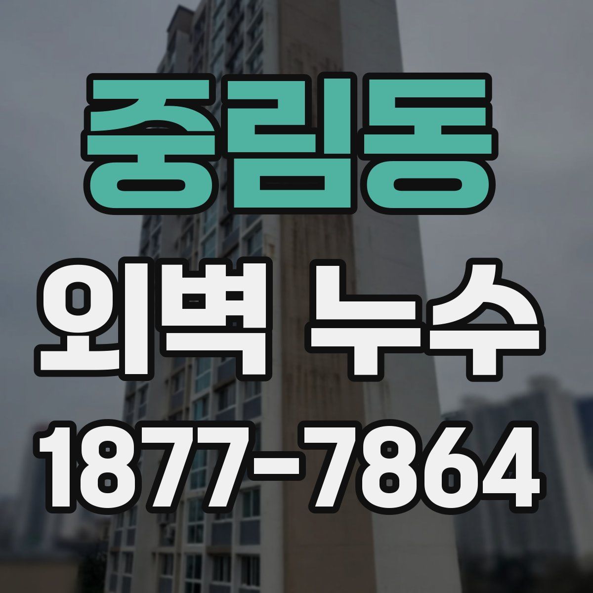 중림동 외벽 누수