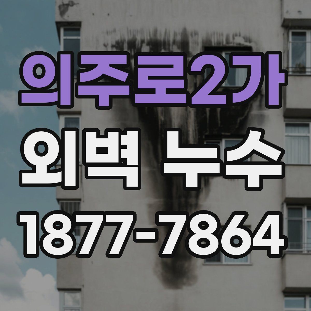 의주로2가 외벽 누수 관련 상담 전에 확인할 사항