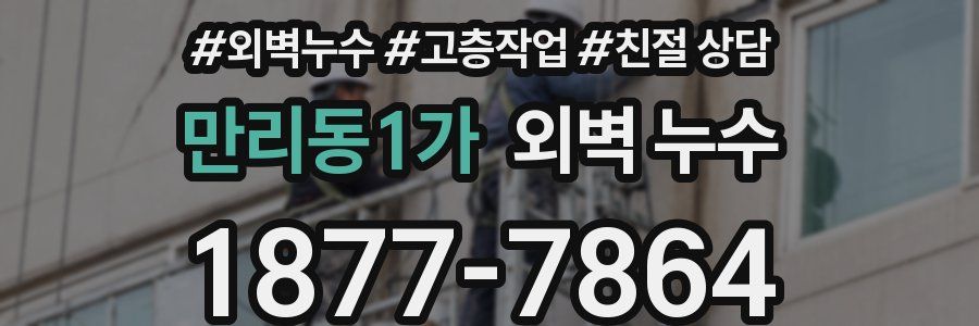 만리동1가 외벽 누수