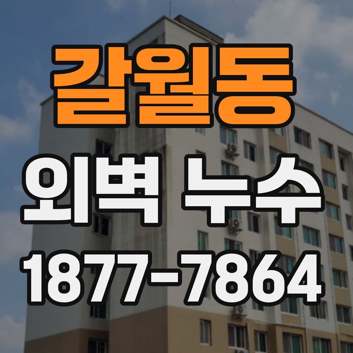 갈월동 외벽 누수