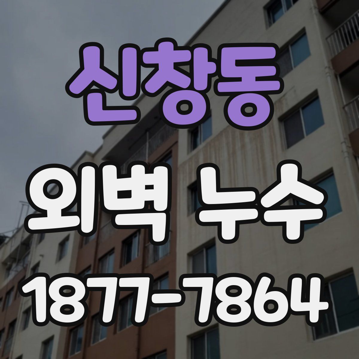 신창동 외벽 누수