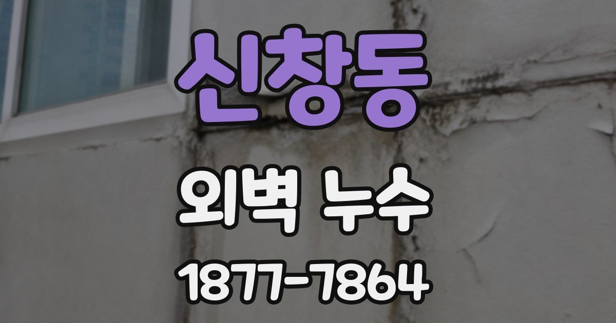 신창동 외벽 누수