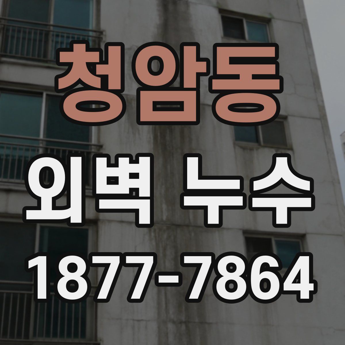 청암동 외벽 누수