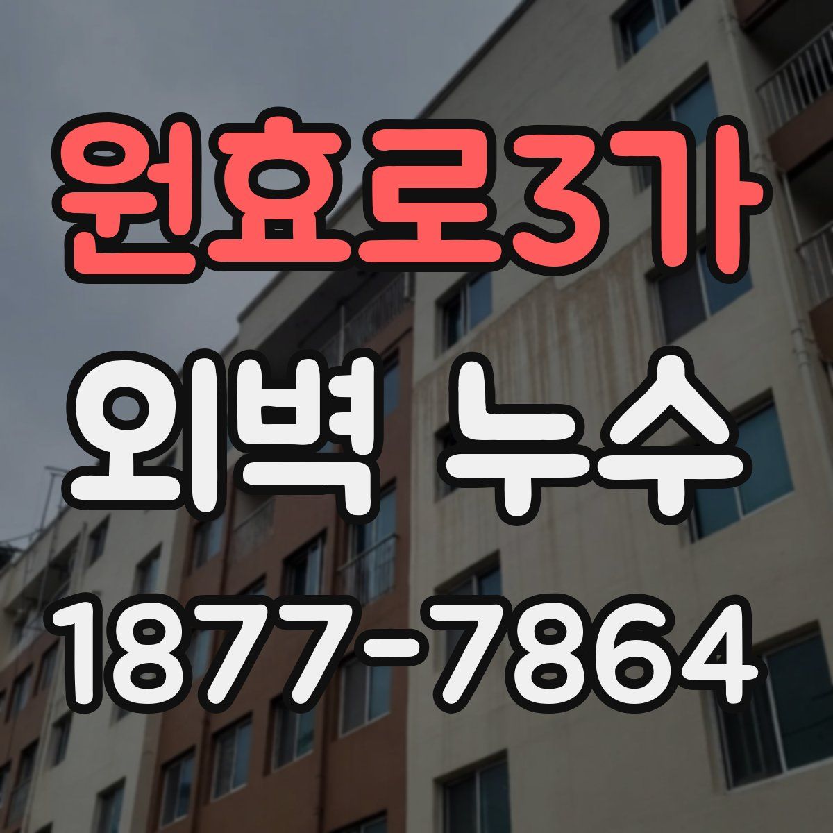 원효로3가 외벽 누수