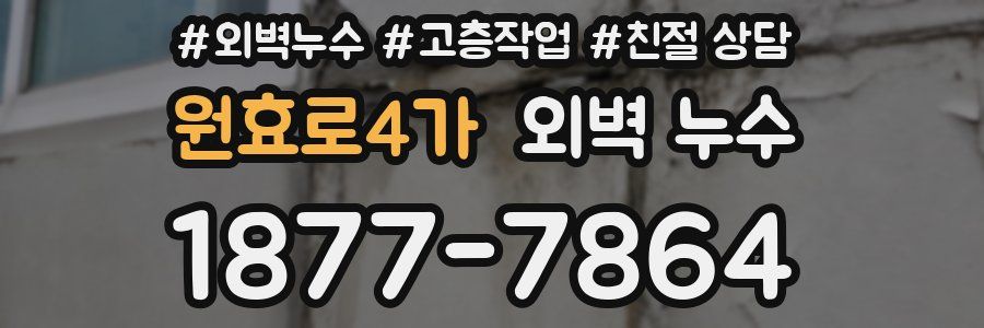 원효로4가 외벽 누수