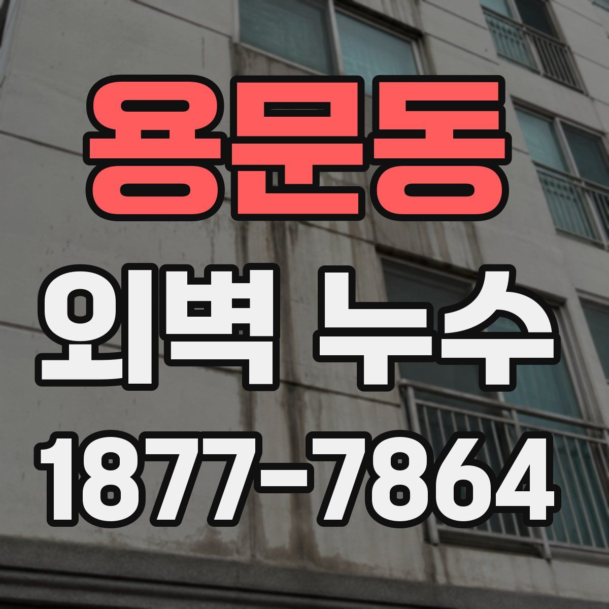 용문동 외벽 누수