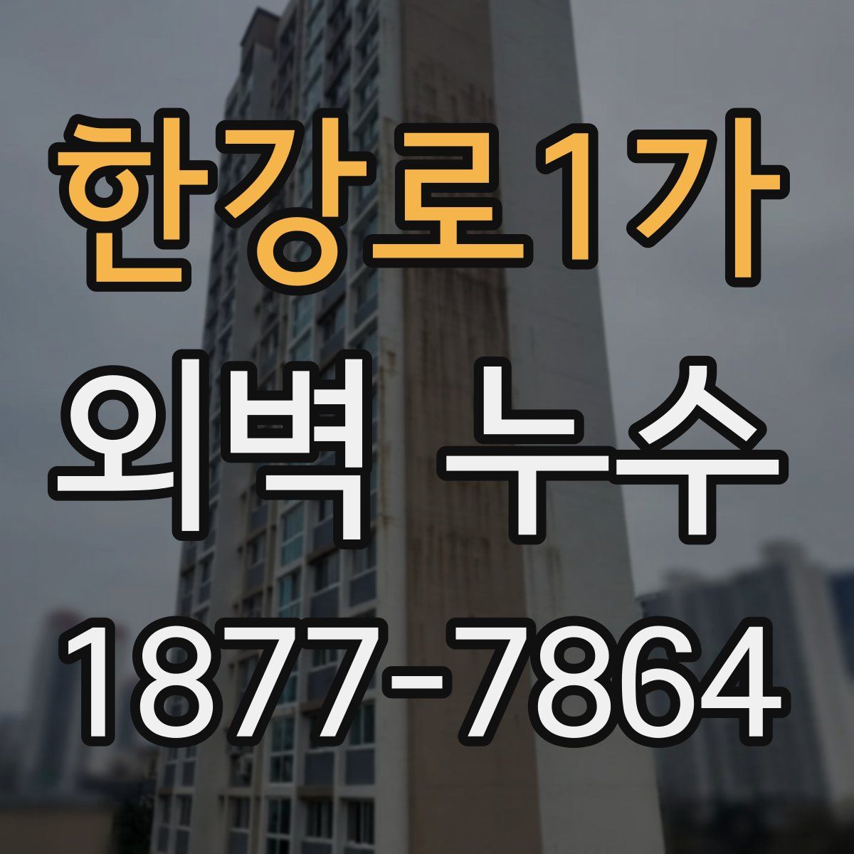 한강로1가 외벽 누수