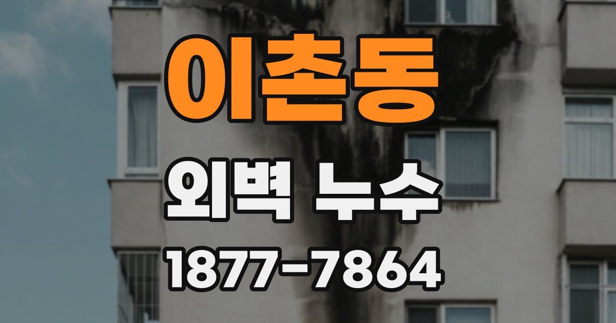 이촌동 외벽 누수