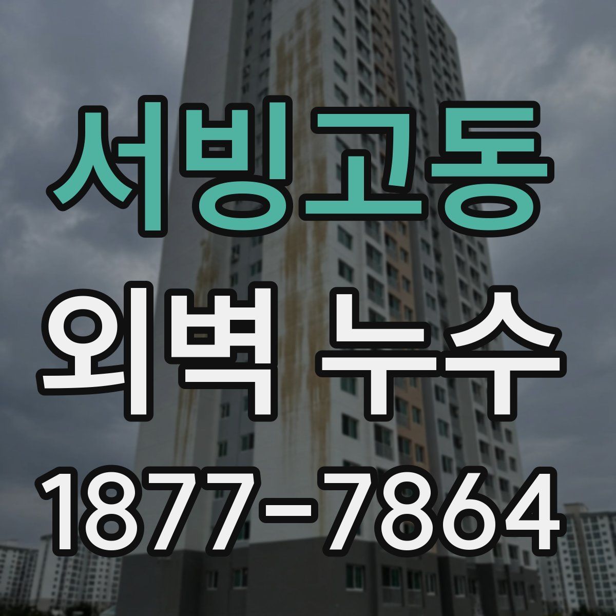 서빙고동 외벽 누수