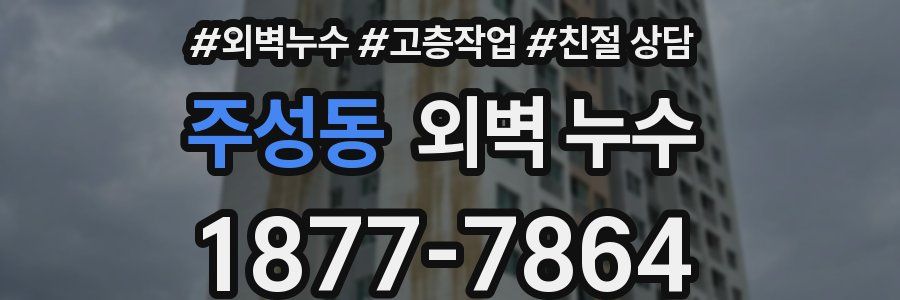 주성동 외벽 누수