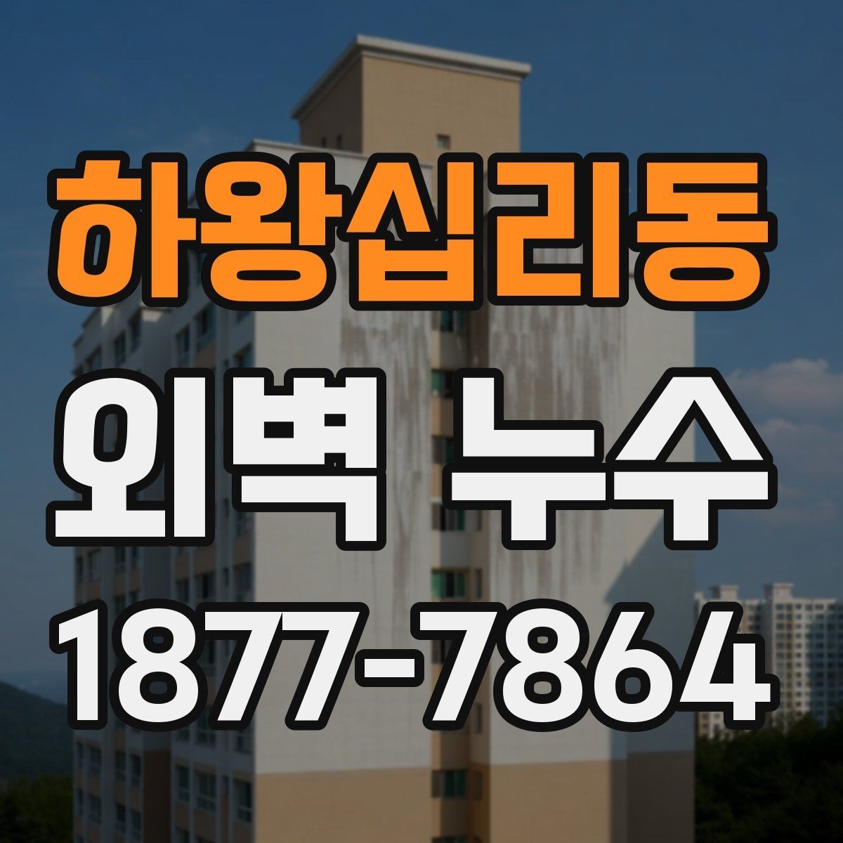 하왕십리동 외벽 누수 발생 시 우선 살펴볼 부분