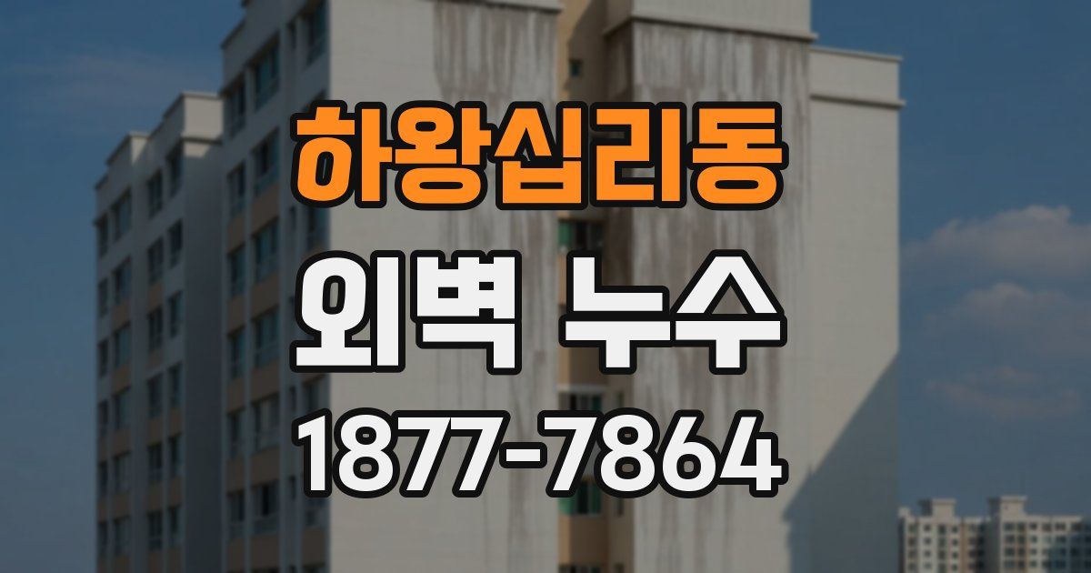 하왕십리동 외벽 누수