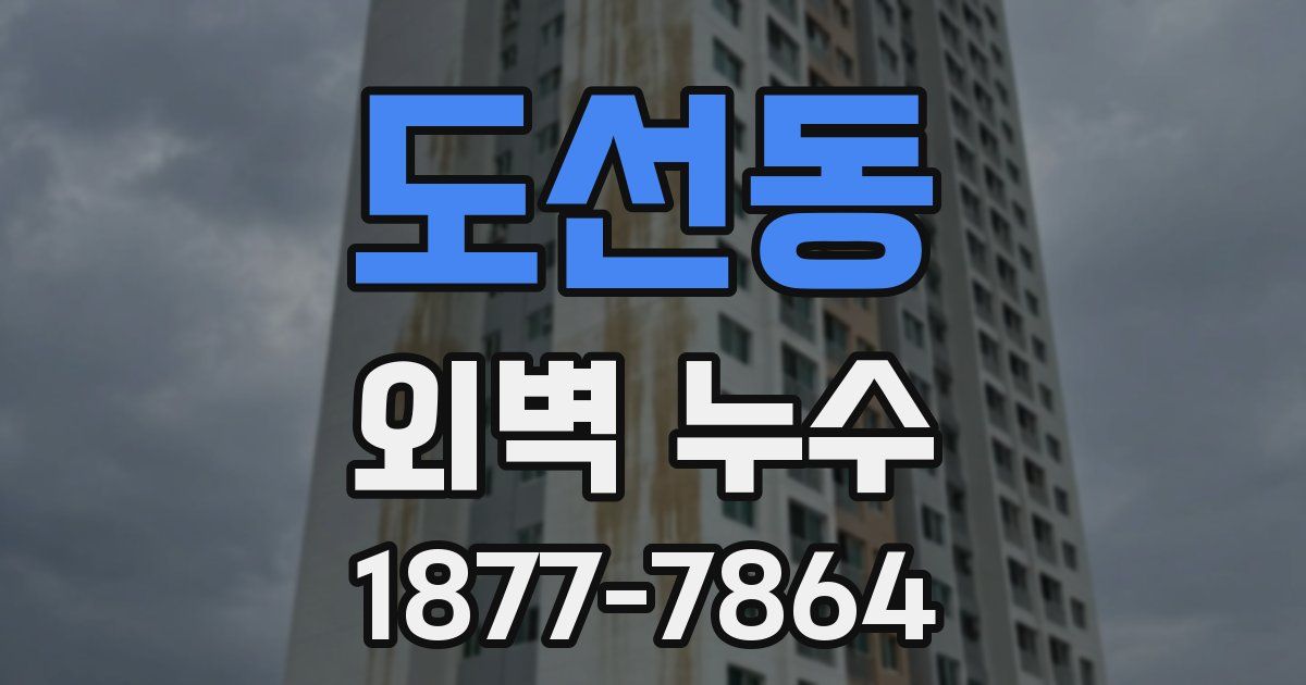 도선동 외벽 누수