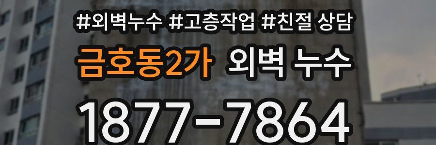 금호동2가 외벽 누수