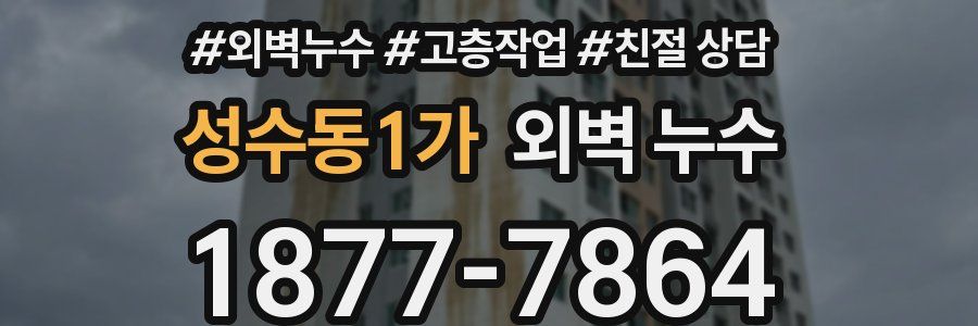 성수동1가 외벽 누수