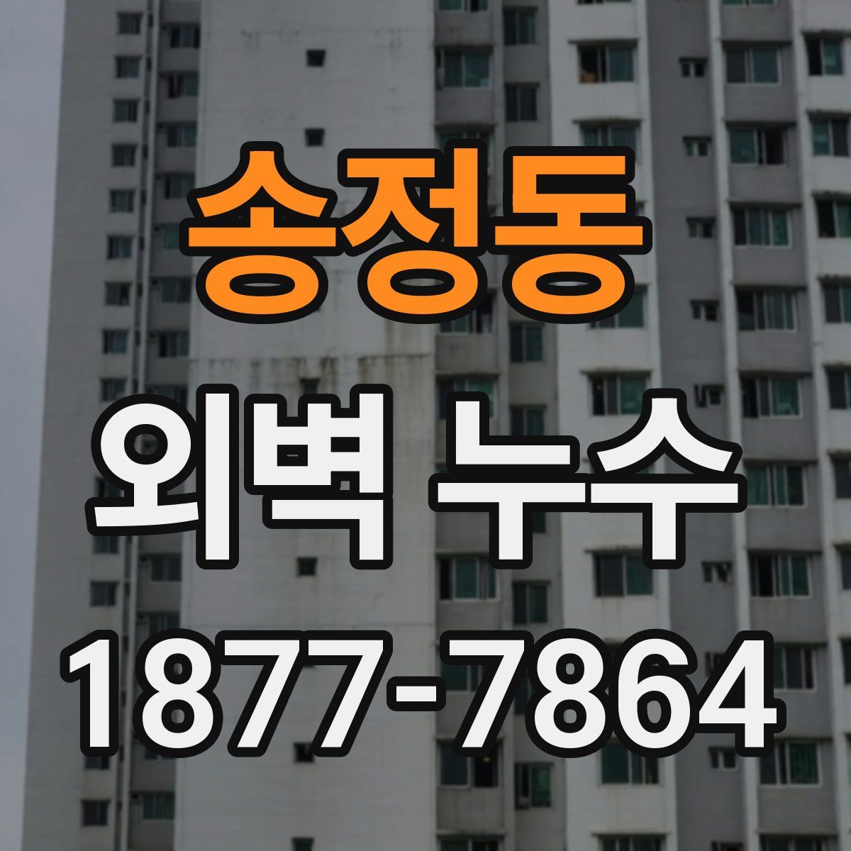 송정동 외벽 누수