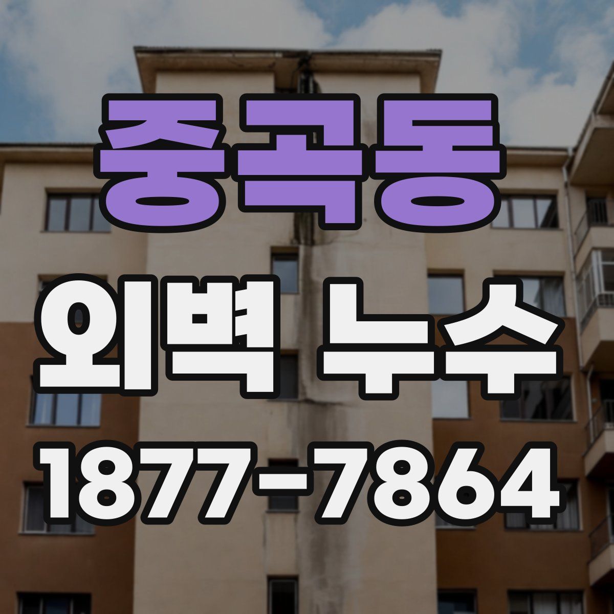 중곡동 외벽 누수